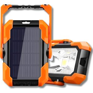 Cargador Portatil Solar Powerbank Reflector Led Usb Luz Fria