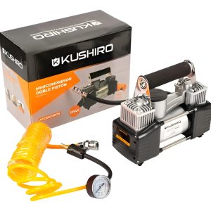 Mini Compresor Inflador Kushiro 150 Psi Doble Piston 12v