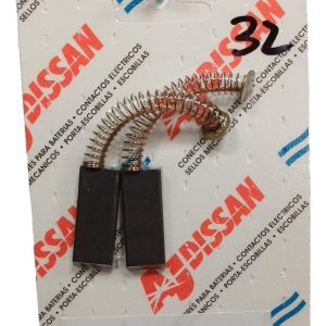 Juego De Carbones Para Lavarropa Automatico N°32 5x12,5x33mm