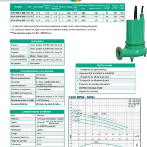 Bomba Cloacal Estercolera Wdm 15 Hp - Ne 6 150-4 380v