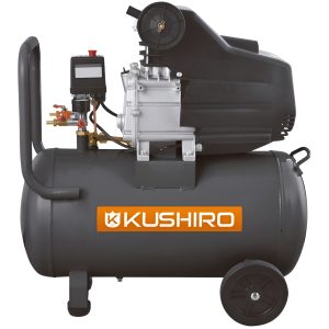 Compresor De Aire De 45 Lts 2 Hp Kushiro Monofásica Gris
