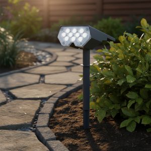 Estaca Solar Led Jardin Luz Neutra Exterior Resistente A La Lluvia Panel Solar Monocristalino Potente 400 Lumenes 2 Modos Litex Lx305