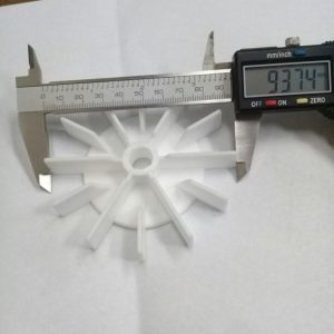 Ventilador Czerweny De Motor O Bomba Agua Eje 8 Ext. 93 Mm