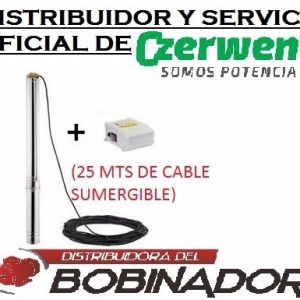 Bomba Sumergible Czerweny 1 Hp 220v 75qjd130 Pozo +54m Cable