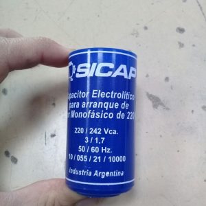 Capacitor De Arranque Sicap 400-430 Uf Microfaradios X 220v
