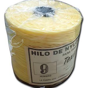 Hilo Nylon N°9 Encerado Para Atar Coser A Mano Bobinado 510m